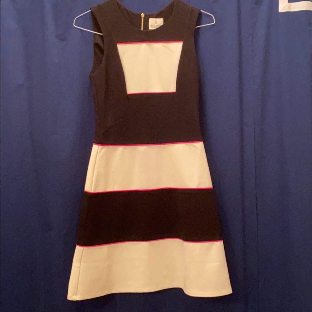 Julie Brown NYC Black & Off White Dress